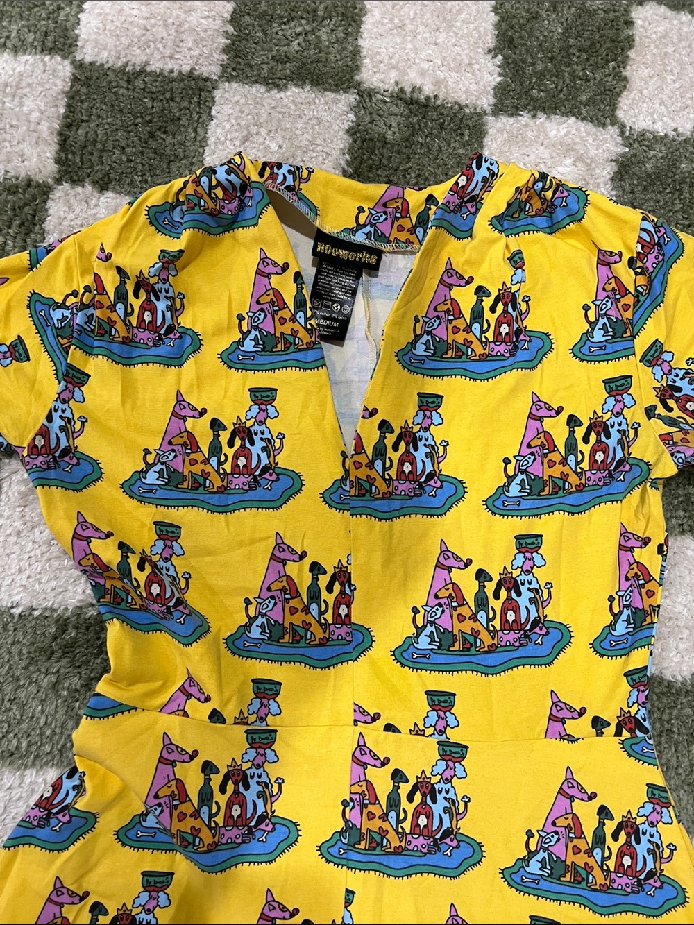 Dog party A-Line Dress by Nooworks - Picture 2 of 2